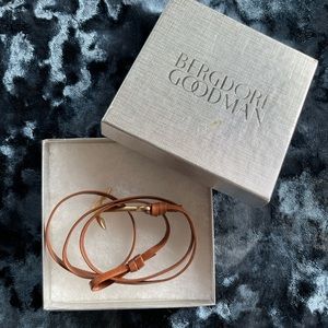 Miansai Men’s Leather Anchor Bracelet